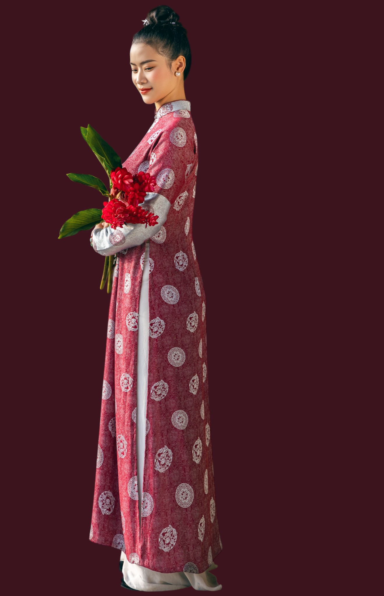 VẢI ÁO DÀI 3D - TƠ TẰM - LỤA